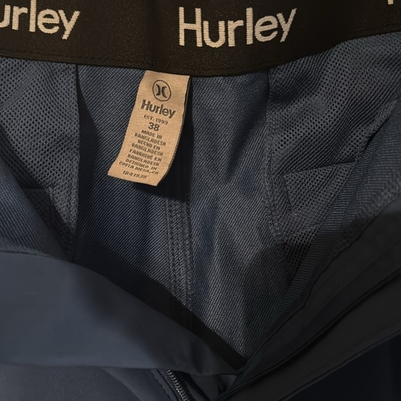 Hurley Men's Hybrid Walkshort Short Blue Size 38 New - Picture 10 of 15